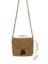 Tassel Decor Straw Bag