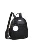 Pom Pom Decor Classic Backpack With Coin Purse