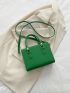 Mini Square Bag Deer Charm PU Green