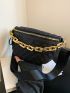 Quilted Chain Decor Waist Bag