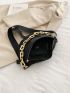 Quilted Chain Decor Fanny Pack