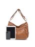 Retro Style Shoulder Bag, Women's Fashion Artificial Leather Crossbody Bag, Zipper Purse With Multiple Pockets