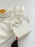 Mini Quilted Pattern Square Bag