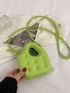 Mini Neon Green Embossed Detail Novelty Bag