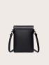 Mini Litchi Embossed Flap Square Bag