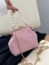 Mini Faux Pearl Decor Square Bag