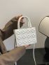 Mini Embossed Detail Square Bag