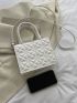 Mini Embossed Detail Square Bag