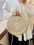 Mini Minimalist Straw Bag