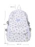 Geometric Pattern Patch Detail Classic Backpack