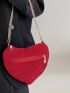 Heart Shaped Chain Novelty Bag