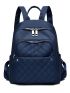 Quilted Pattern Pocket Front Backpack