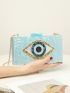 Eye Pattern Chain Box Bag