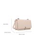 Mini Flap Square Bag Crocodile Embossed Minimalist