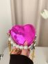 Mini Faux Pearl Decor Heart Design Chain Novelty Bag