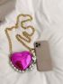 Mini Faux Pearl Decor Heart Design Chain Novelty Bag