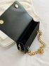 Mini Studded Decor Flap Square Bag