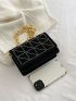 Mini Studded Decor Flap Square Bag