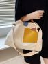 Colorblock Shopper Bag