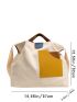 Colorblock Shopper Bag