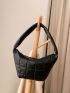 Minimalist Quilted Hobo Bag