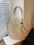 Tassel Decor Straw Bag