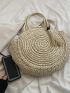 Tassel Decor Straw Bag