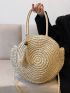 Tassel Decor Straw Bag