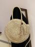 Tassel Decor Straw Bag