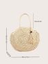 Tassel Decor Straw Bag