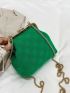 Mini Faux Pearl Decor Chain Satchel Bag