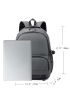 Men Release Buckle Decor Laptop Backpack