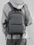 Men Release Buckle Decor Laptop Backpack