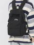 Men Slogan Graphic Laptop Backpack