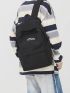 Men Slogan Graphic Laptop Backpack