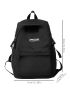 Men Slogan Graphic Laptop Backpack