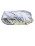 Rhinestone Decor Chain Ruched Bag