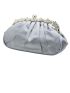 Rhinestone Decor Chain Ruched Bag