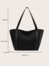 Two Tone Shoulder Tote Bag