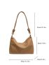 Litchi Embossed Hobo Bag