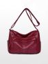 Litchi Embossed Crossbody Bag