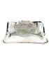 Cubic Zirconia & Flower Decor Evening Bag