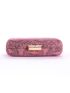 Mini Snakeskin Embossed Rhinestone Decor Glitter Chain Box Bag