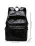 Men Release Buckle Decor Waterproof Functional Backpack