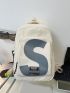 Letter Graphic Classic Backpack