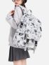 Leaf Graphic Flap Backpack