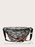 Zebra Striped Pattern Fanny Pack