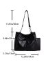 Chain Decor Shoulder Tote Bag