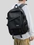 Letter Patch & Release Buckle Decor Functional Backpack