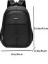 Men Letter Detail Laptop Backpack